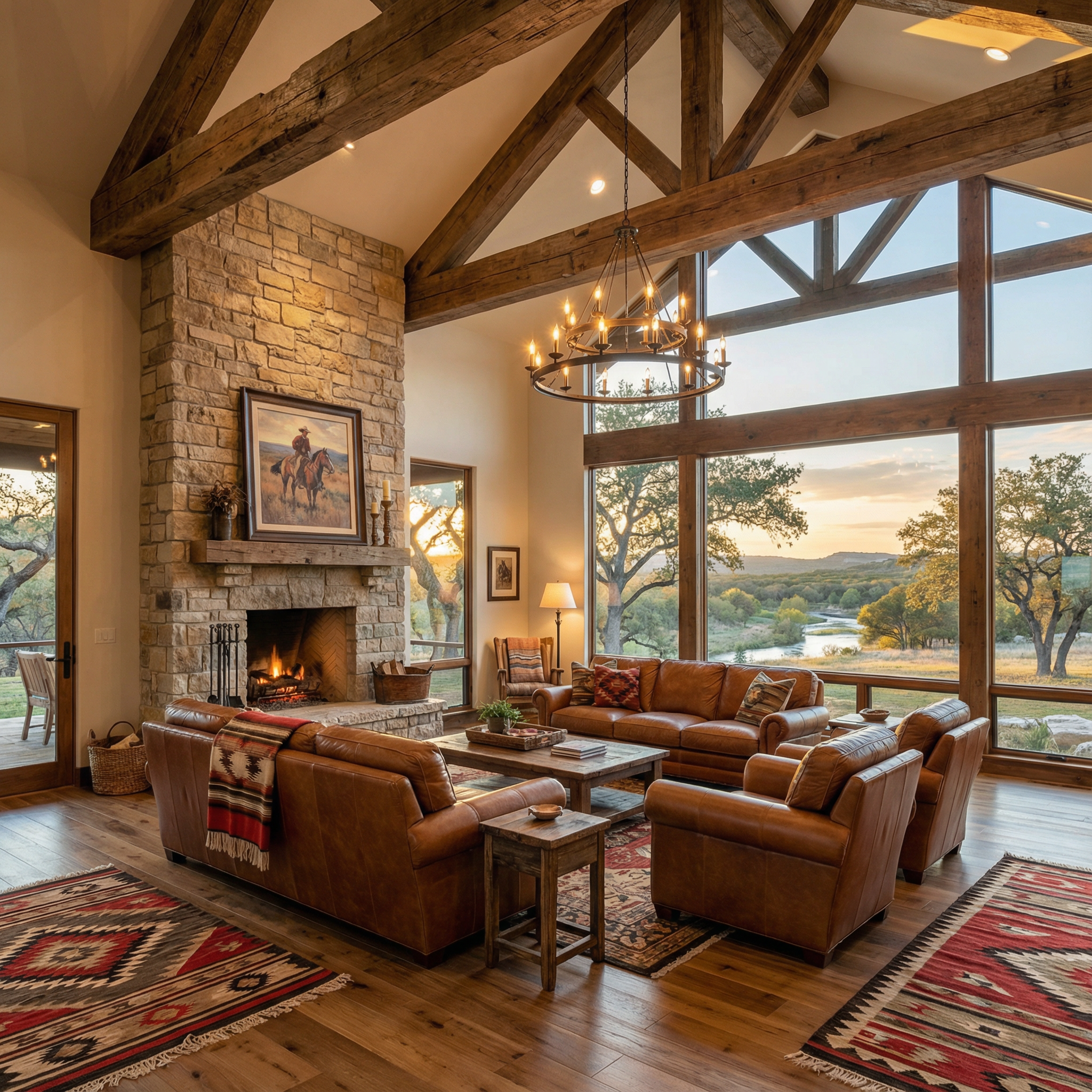 Texas Ranch Living Room